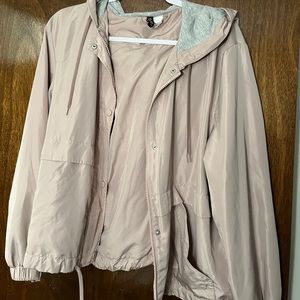 light pink wind breaker